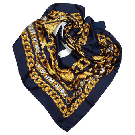 chanel scarf blue green|chanel scarf men.